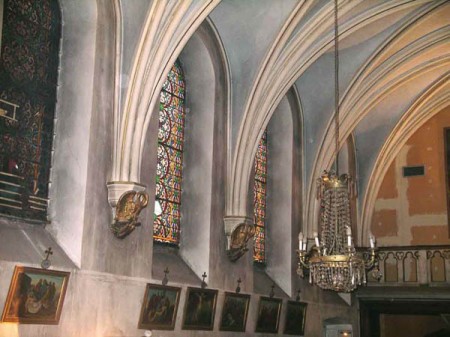 Les voûtes gothiques de la chapelle