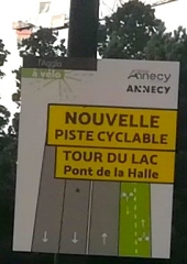 Piste cyclable Annecy